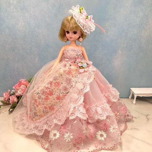 リカちゃん パープル レース ドレスワンピース パンプス セット リカちゃん パープル レース ドレスワンピース パンプス セット