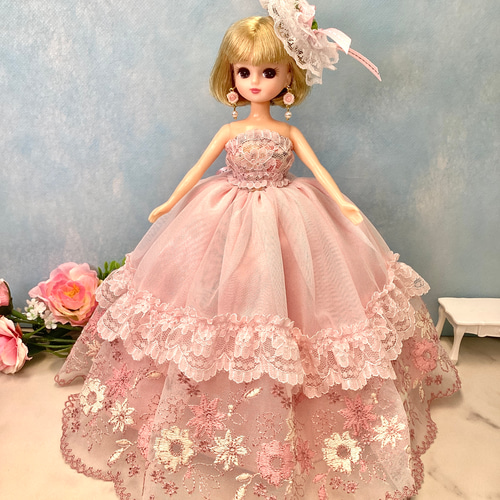 2wayフェアリープリンセス レースドレスセット リカちゃん用着せ