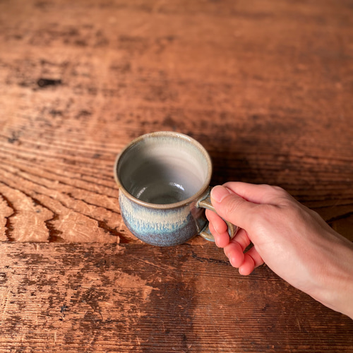 青小代マグカップ マグカップ 小代焼たけみや窯 通販 18029995｜Creema