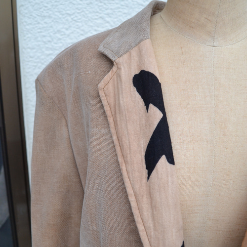 藍染 酒袋 リメイク ジャケット