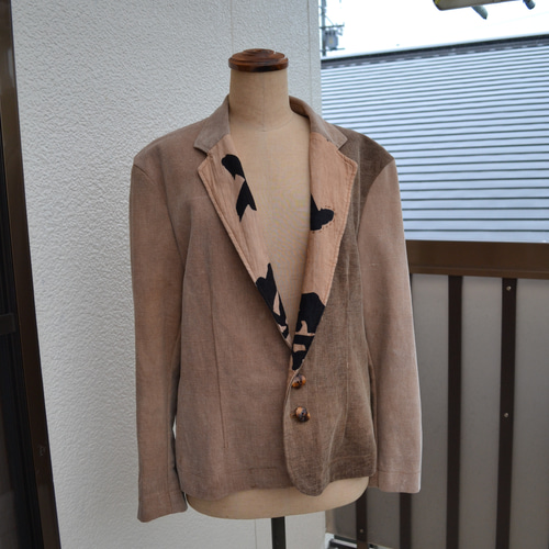 藍染 酒袋 リメイク ジャケット