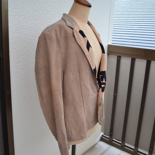 藍染 酒袋 リメイク ジャケット