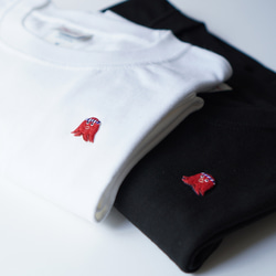 受注制作】ワンポイント 刺繍 Tシャツ ( たこ ) Tシャツ UPPER