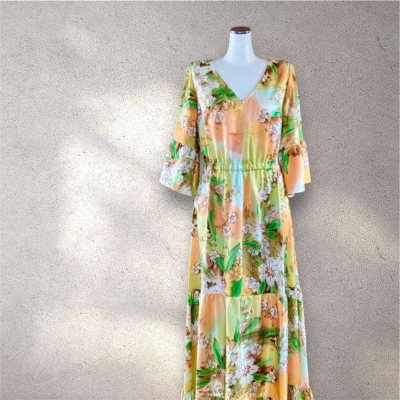 着用2回】トリーバーチ シルク100% お袖リネン♡花柄リゾート