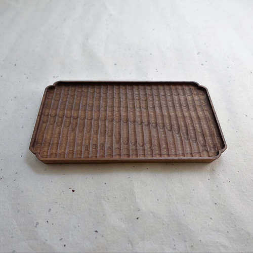 20×9×2cm 栗 我谷盆 我谷盆　No.20 ナチュラル 明野の小さなお盆や | 工芸品
