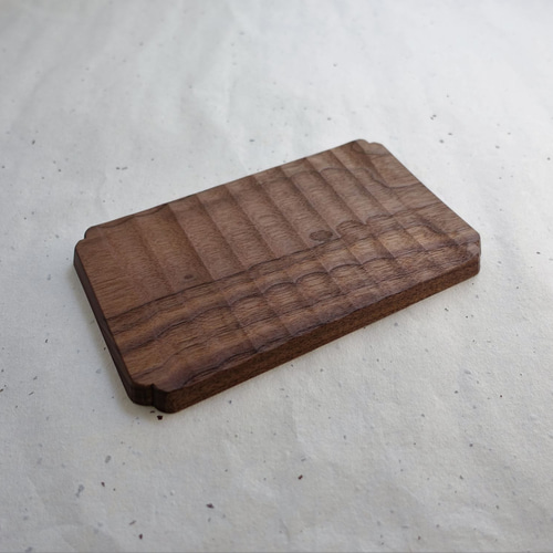 注文製作】我谷盆 ウォルナット 20×12×1.2cm ナチュラル お盆 トレイ