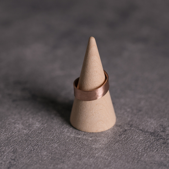 銅製 リング｜6mm  自分で磨ける無垢アクセサリー 5~36号 〈純銅〉　銅ブレスレット 3枚目の画像