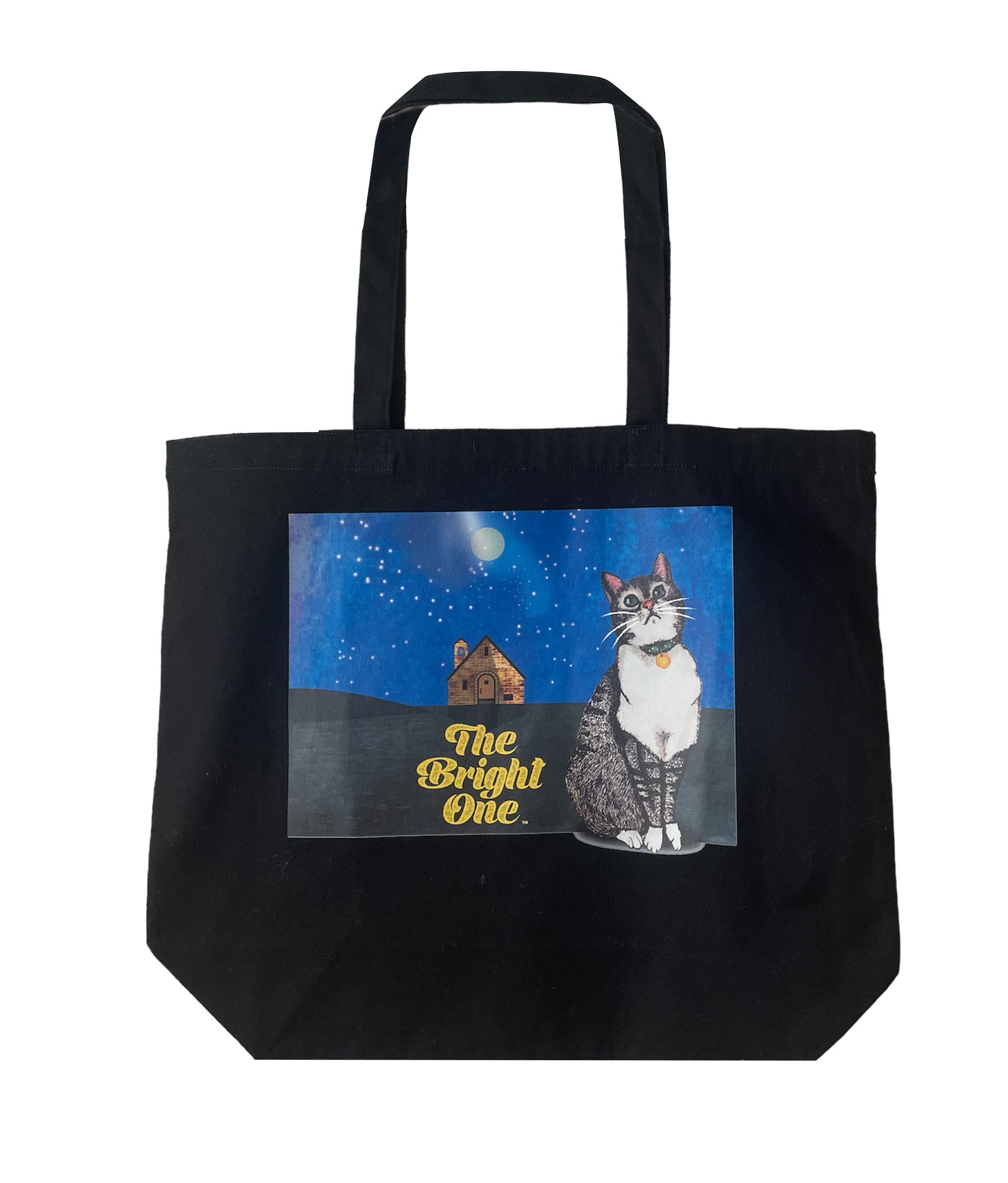 THE BRIGHT ONE in New Zealand BLACK キャンバストートバッグ_L　BKTHE BRIG