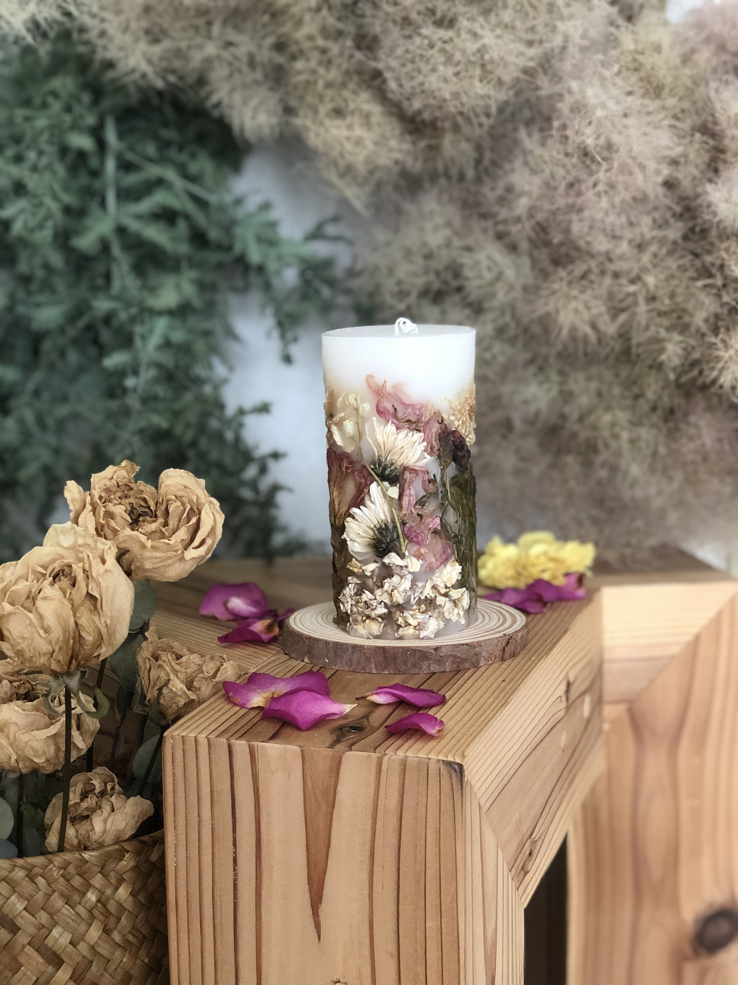 ボタニカルキャンドル M long キャンドル・キャンドルホルダー anew