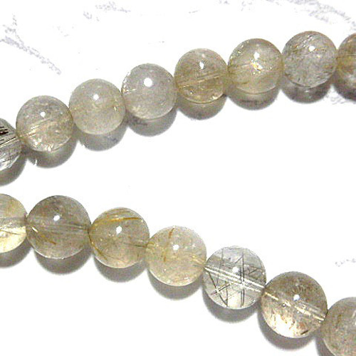 天然石 金針ルチルクォーツネックレス240101694