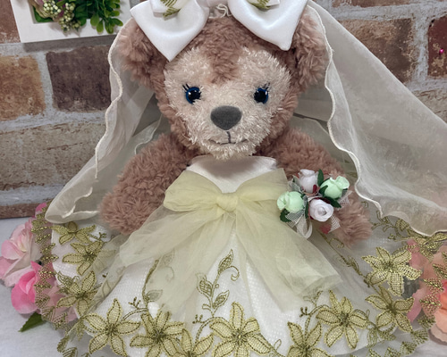 シェリーメイSSサイズ☆モスグリーンレース ウエディングドレス6点