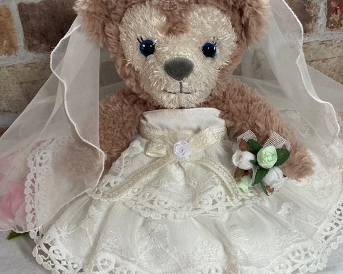 シェリーメイSSサイズ☆白レース ウエディングドレス6点コスチューム