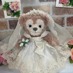 リーナベルSサイズ☆エンジ桜花柄 和着物ドレス6点コスチューム