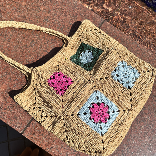 MEUCCI 編み込みデザイン ハンドバッグ ようちゃん様 専用 meucci イタリア製 バッグ メッシュ 編み込み