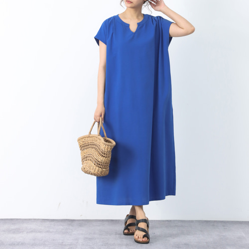 裾上げ無料♪サイズオーダー可♪ 26色展開 コットン フレンチスリーブ