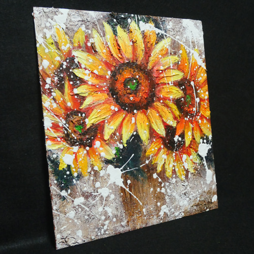 油絵 油彩 油彩画 絵 絵画 【ひまわり】 絵画 HR 通販 油絵 油彩 油彩画 絵 絵画 【ひまわり】 絵画 HR 通販