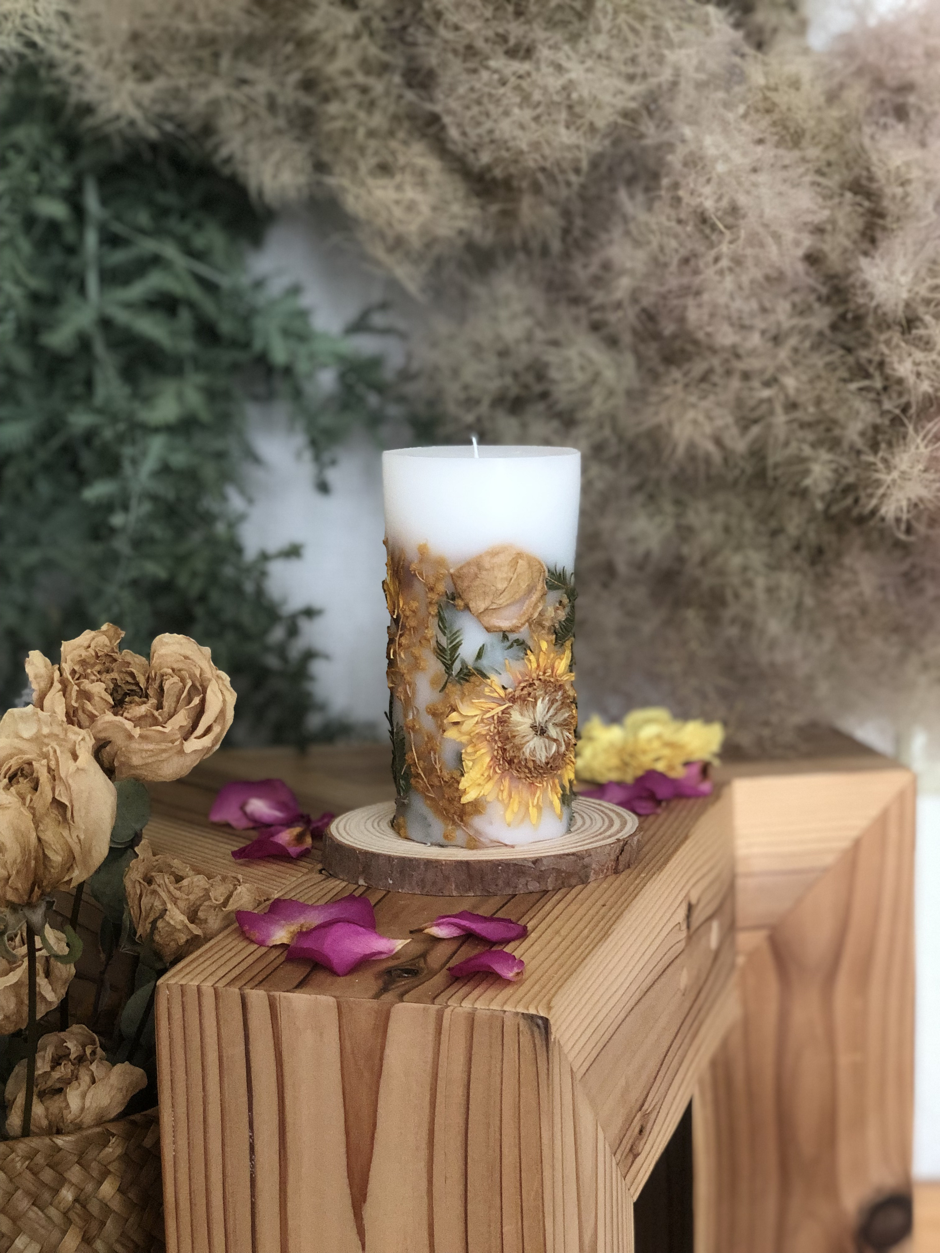 ボタニカルキャンドルホルダー アネモネ No223（アネモネ キャンドル  