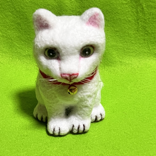 羊毛フェルト　猫　もりりん。様お取り置き分です。 羊毛フェルト 猫 もりりん。様 お取り置き分です - メルカリ