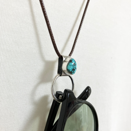 クラウドマウンテン ターコイズ サングラスホルダー シルバー クラウドマウンテン ターコイズ サングラスホルダー シルバー