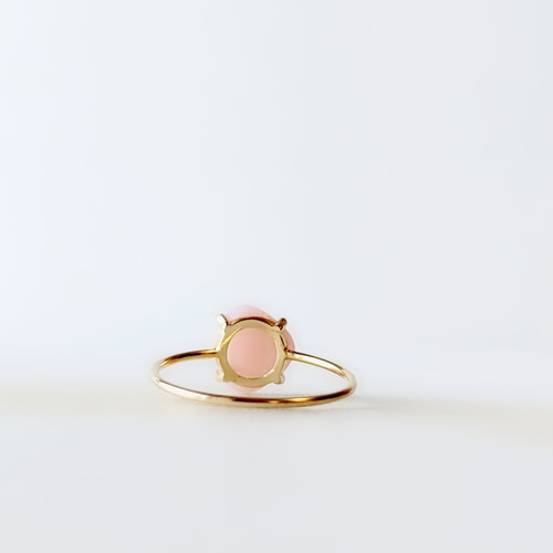 ピンクオパール リング 天然石 リング 天然石 指輪 フリーサイズリング