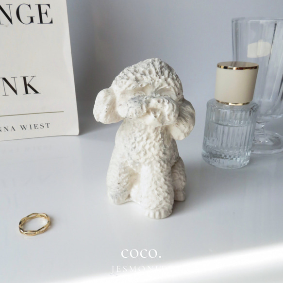 プードルの置物 Amazon.co.jp: 東洋石創 置物・オブジェ マルチ W85xH175xD145mm