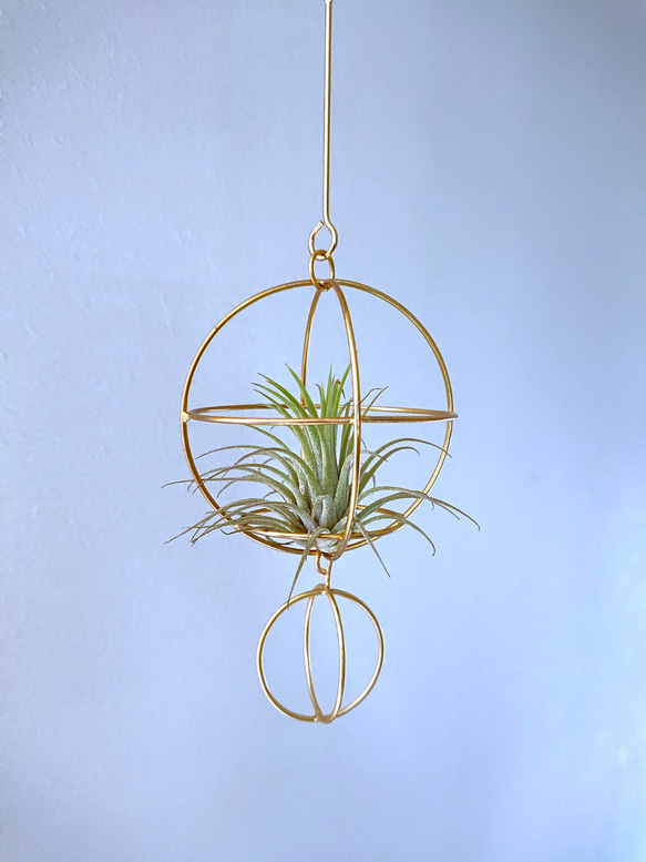 ○数量限定○新作○エアプランツ飾り ”アイアン製ヒンメリ2連 エアー