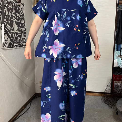 リメイク 浴衣 上下セット セットアップ omonitty 通販 18032154