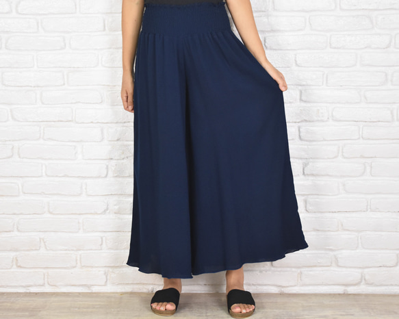 ADORE フレアパンツ ネイビー 約3万円 匿名配送 再販 夏の涼しげリラックスワイドフレアパンツ ネイビー 紺 新色