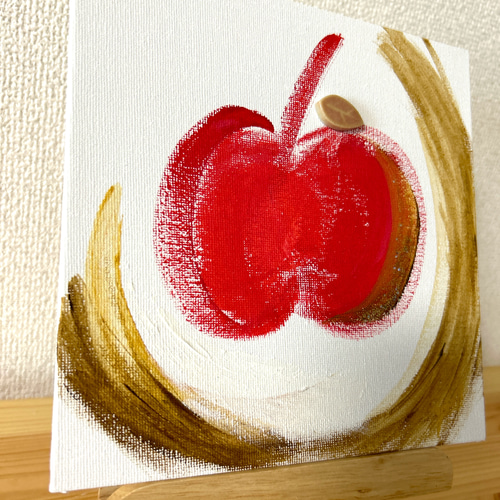 モザイクタイルアート【りんご】 絵画 モザイクタイルセラピストYORIKO