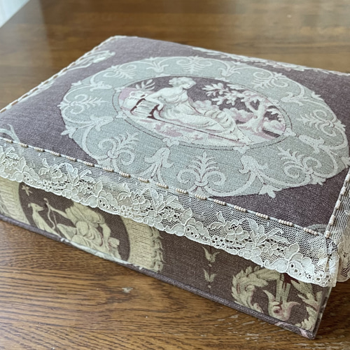 フランス アンティーク カルトナージュBOX d