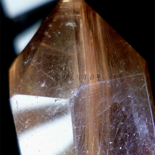 288 太陽放射、レッド＆ゴールドタイチンルチルクォーツ、水晶