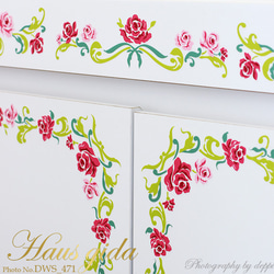 ウォールステッカー「消臭抗菌・バラの縁飾り」 DWS-471 2枚目の画像