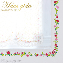 ウォールステッカー「消臭抗菌・バラの縁飾り」 DWS-471 5枚目の画像