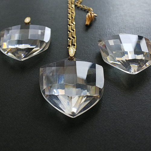 アンティーク アールデコ・Shield／Crystal-Glass（35×25