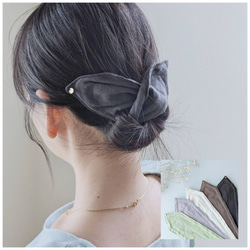 最安価格 受注制作】サンストーン× クリスタル の 雫 ヘアゴム ヘアアレンジ