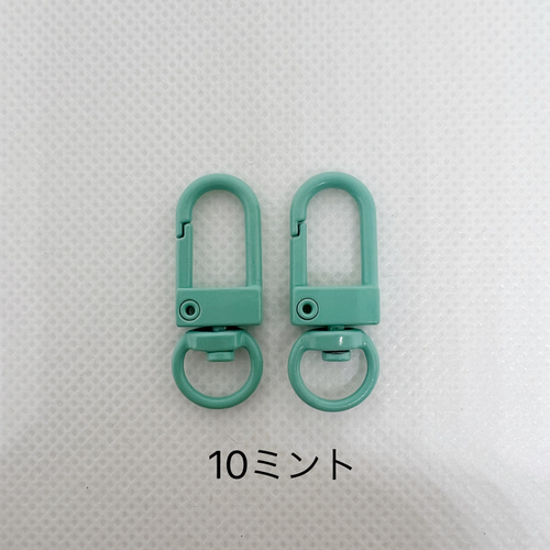 カラーナスカン キーホルダー 1個 全12色 レバーナスカン カニカン