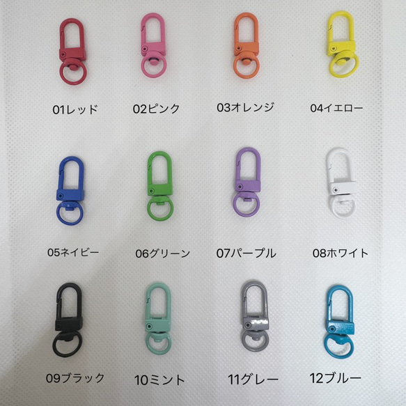 カラーナスカン キーホルダー レバーナスカン カニカン カラフル 