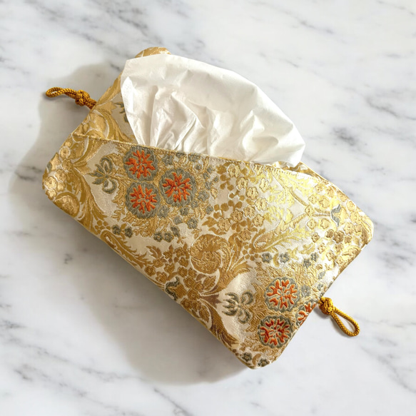 【売約済み】掛けられる　ティッシュケース 売約済み】掛けられるティッシュケース