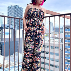 着物リメイク】セットアップ キャミソールブラウスとワイド