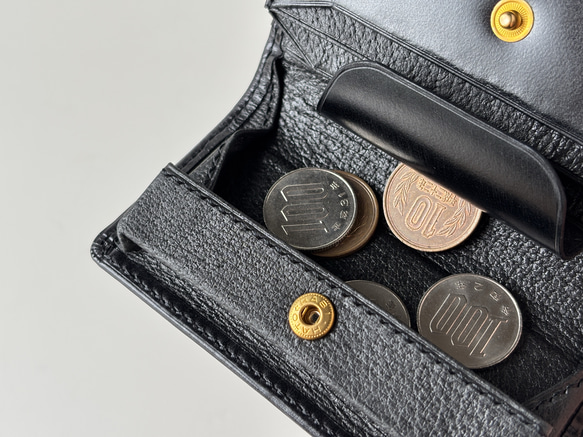 風琴マチコンパクトウォレット ｜ 革財布/コンパクト 8枚目の画像