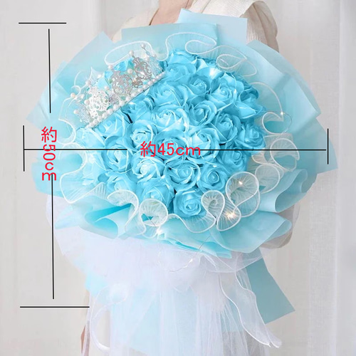 母の日豪華33本/18本薔薇花束ソープフラワー誕生日結婚祝い卒業