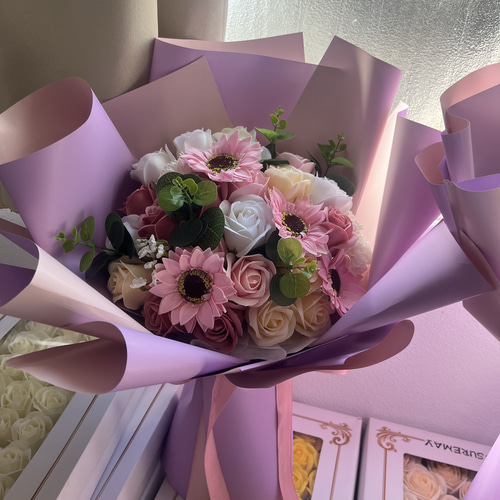 枯れないお花最短即日発送可花束豪華母の日プレゼント枯れない卒業式