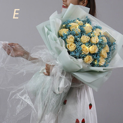 母の日豪華33本/18本薔薇花束ソープフラワー誕生日結婚祝い卒業式 プレゼントギフトシャレバラひまわり造花 10枚目の画像