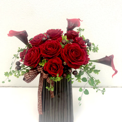 赤いバラの造花アレンジメント 1c177237dabe7510c6ef4aa3a6ae5f