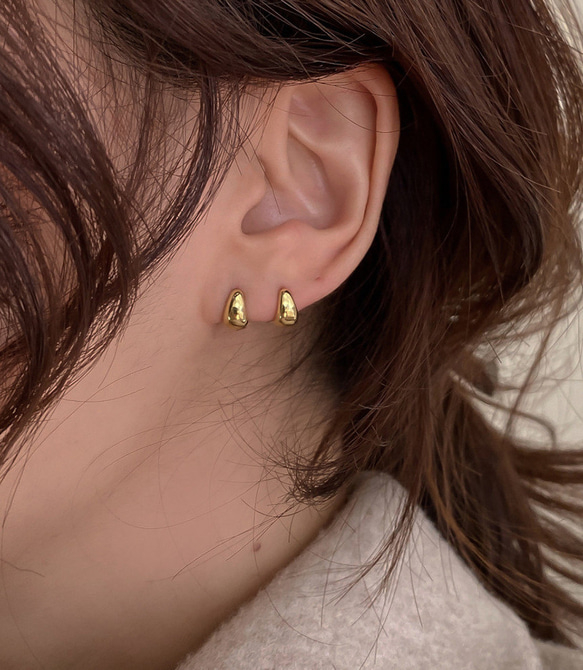 正規品 ナチュラルピュア フープピアス 大人 かわいい ゴールド 楽天市場】フープピアス 18k ピアス レディース シンプル 選べる