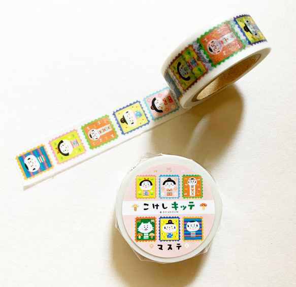 マスキングテープ（こけしキッテ） 2枚目の画像