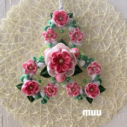 つまみ細工リース ＊春フラワーリース 桜＊ リース muu 通販 17307232