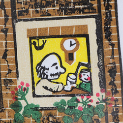 多色刷り版画作品　レトロマンション 5枚目の画像