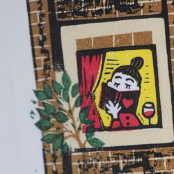 多色刷り版画作品　レトロマンション 4枚目の画像