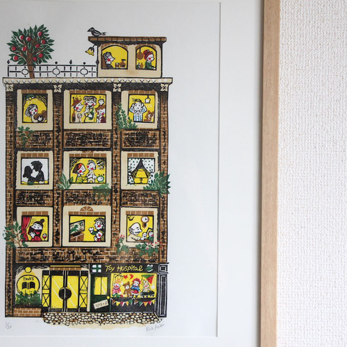 葡萄からの誘惑 1/10 限定10部 絵画 版画 リビング 室内